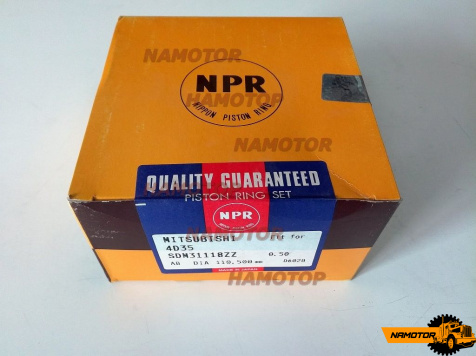 Кольца поршневые MMC 4D35 SDM31-118ZZ, 20845, 81845, ME996628, ME996009, ME995237, ME995215, "STD" RIK/NPR